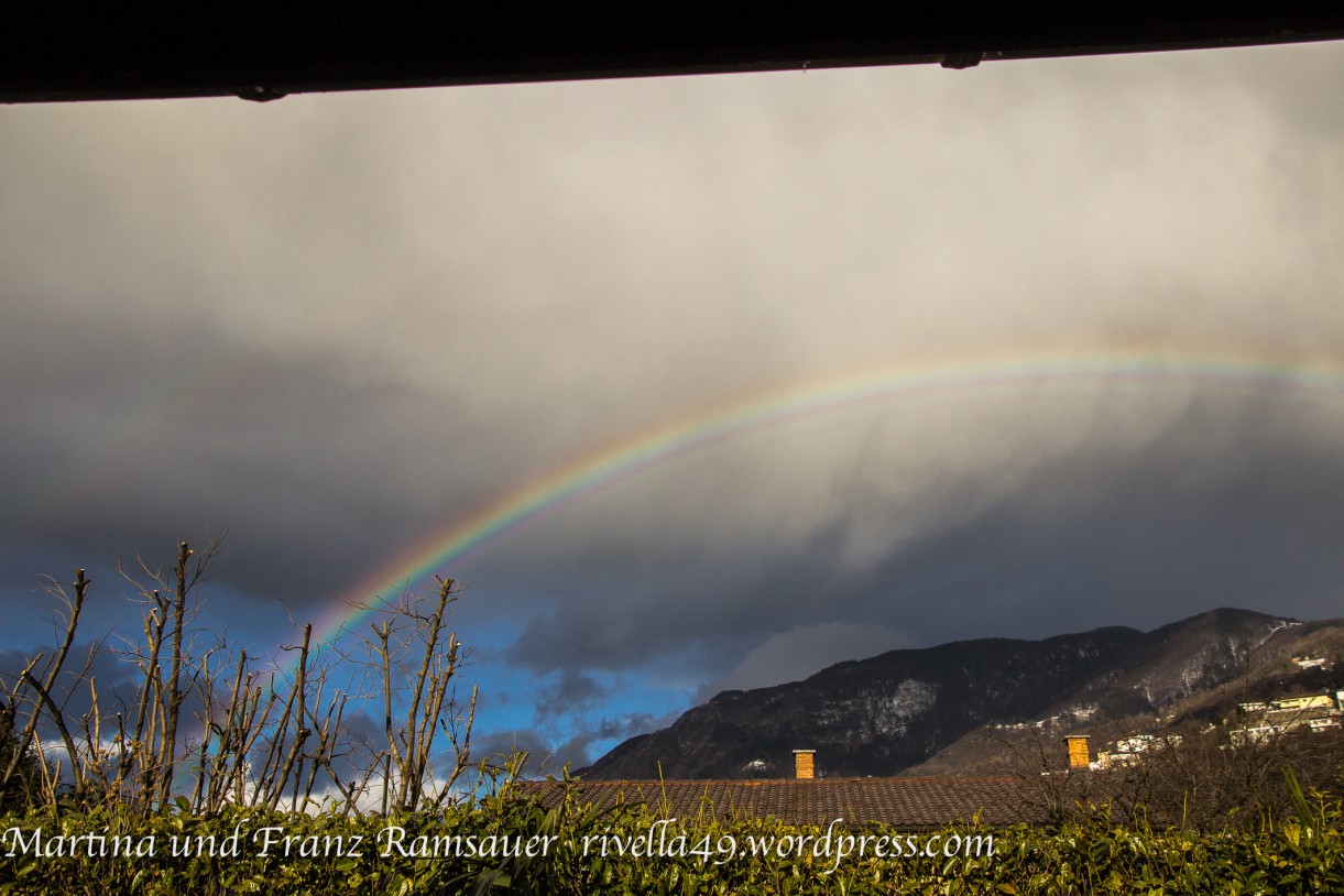 Arcobaleno marzo 2015 in Ticino.