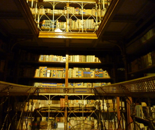 Beim Lesen lässt sich vortrefflich denken./Tolstoi “I have always imagined that Paradise will be a kind of library.” Jorge Luis Borges/ I libri sono un antidoto alla tristezza./Anjali Banerjee, /Foto M.Ramsauer in der Diözesanbibliothek, Nitra