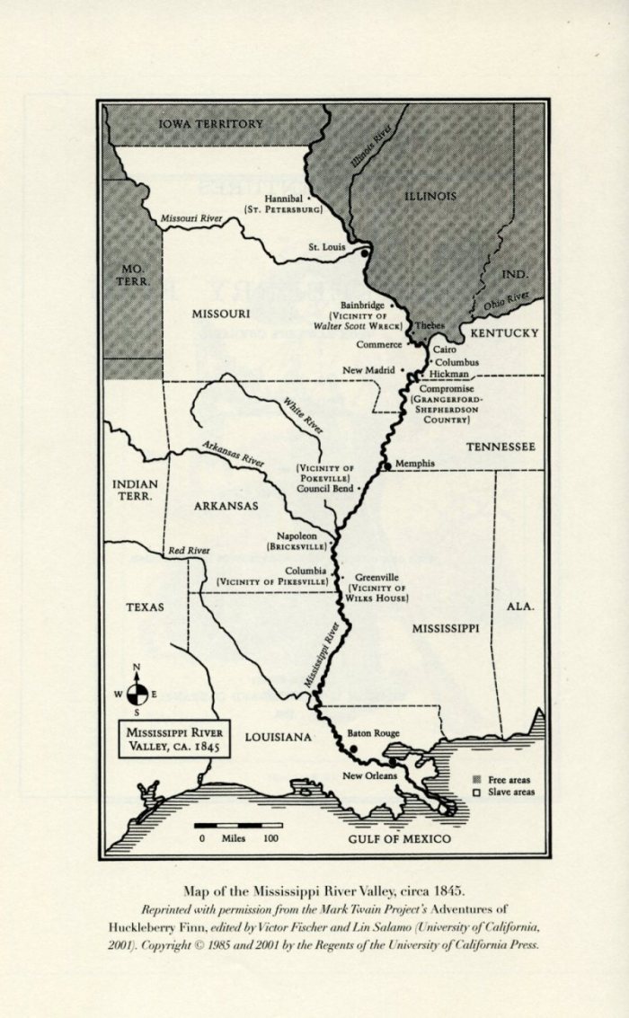 Mississipi Valley, circa 1845